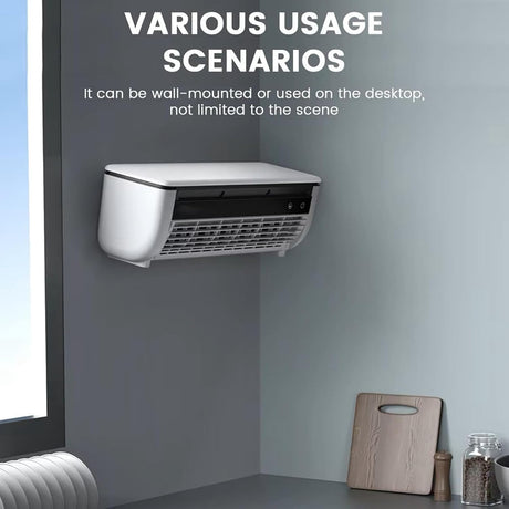Portable Rechargeable Wall Mounted Mist Air Fan No Drilling | Portable Fan | SASKA Trading
