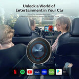 i3 AI Box Android 13 Wireless CarPlay Adapter with 4G SIM, 8-Core Processor, YouTube, Netflix, Disney+, TikTok, Split Screen & Google Play Support by OTTOCAST