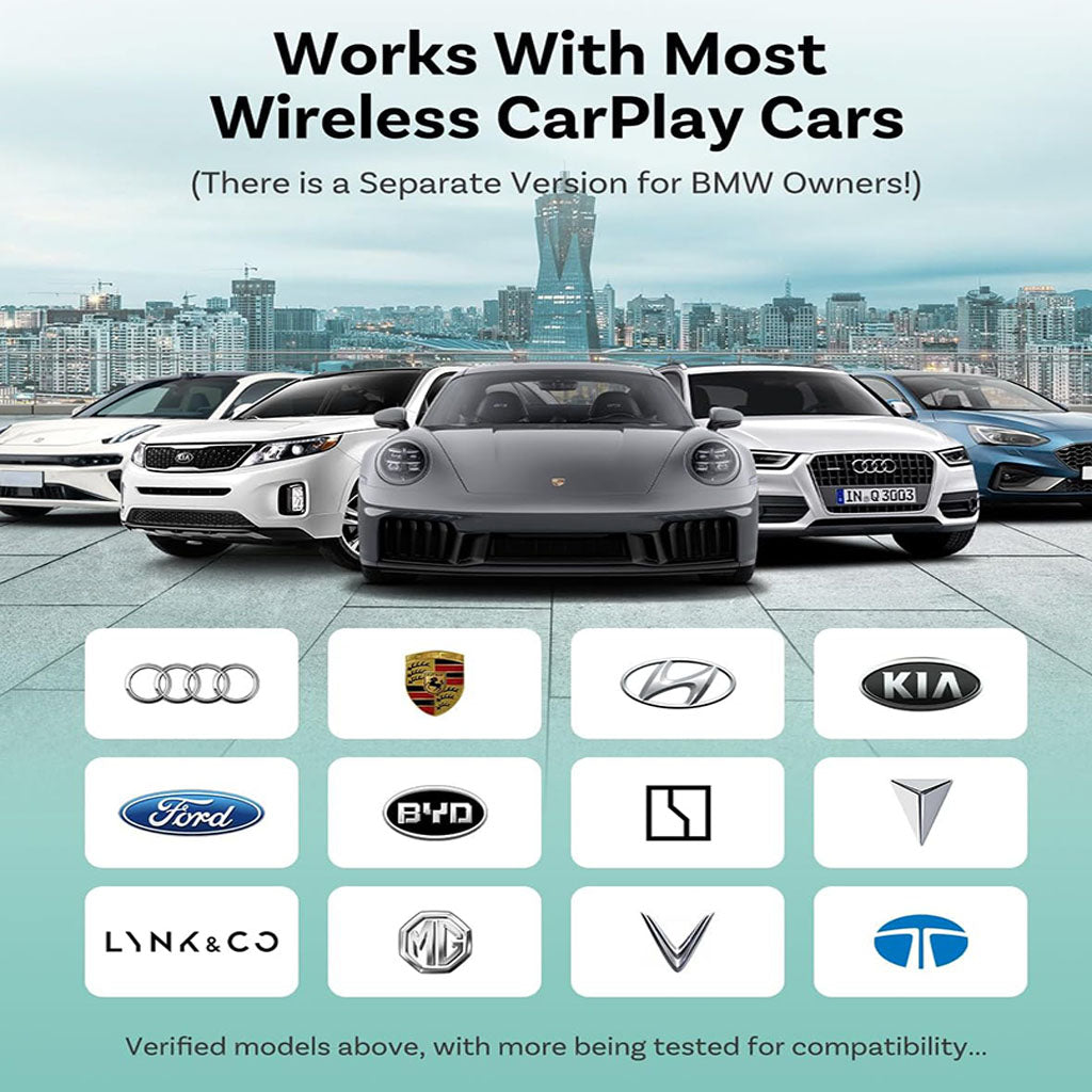 i3 AI Box Android 13 Wireless CarPlay Adapter with 4G SIM, 8-Core Processor, YouTube, Netflix, Disney+, TikTok, Split Screen & Google Play Support by OTTOCAST