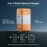 3 in 1 Smart Battery Charger Ostation X for NiMH AA Rechargeable Batteries by Olight  Battery Charger SASKA Trading