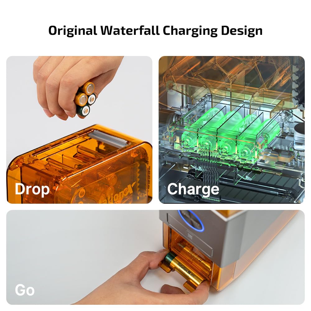 3 in 1 Smart Battery Charger Ostation X for NiMH AA Rechargeable Batteries by Olight  Battery Charger SASKA Trading