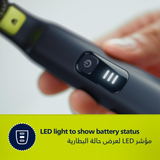 OneBlade Pro Body & Face Trimmer – 12 Length Settings, Waterproof, Rechargeable by Philips