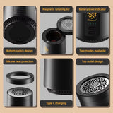 2-in-1 Electric Bakhoor Burner for Charcoal & Oud – Portable Electric Mabkhara Incense Burner (B39)