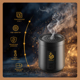 2-in-1 Electric Bakhoor Burner for Charcoal & Oud – Portable Electric Mabkhara Incense Burner (B39)