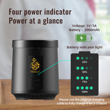 2-in-1 Electric Bakhoor Burner for Charcoal & Oud – Portable Electric Mabkhara Incense Burner (B39)