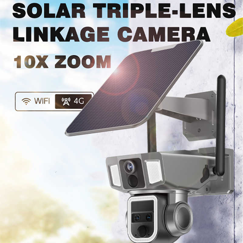 Solar Powered Outdoor Camera PP069 with 360° Dual Lens by Powerology - SASKA Trading