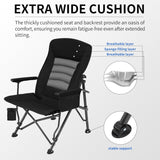 Heavy Duty Camping Chair for Adults – Oversized Folding Chair with Adjustable Backrest