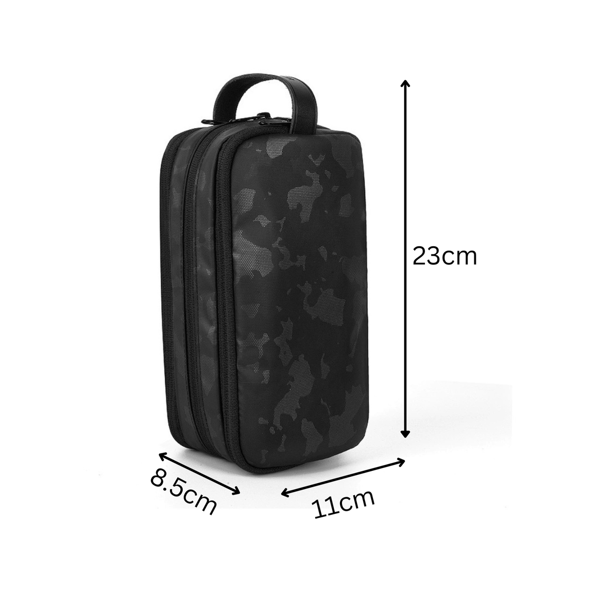 سالم حقيبة تنظيم إكسسوارات وملحقات شخصية للسفر بثلاث طبقات مع مقبض جلدي من WiWU