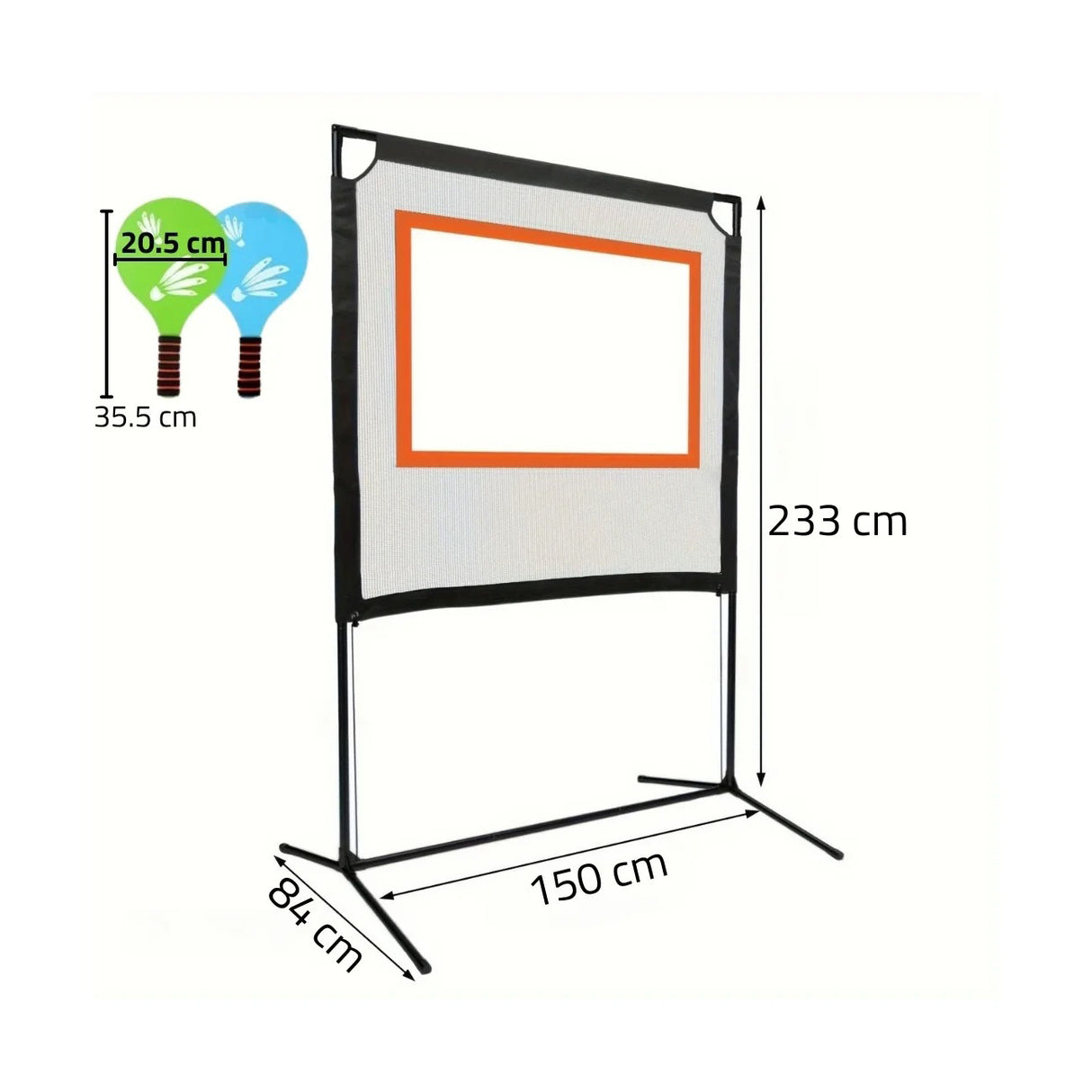 Sport Paddle Game with Net, Indoor and Outdoor Play, Pickleball-Style