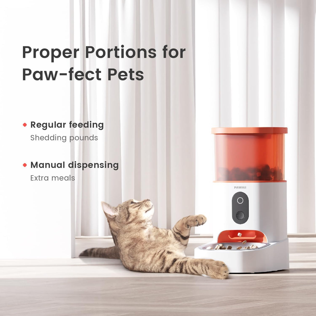 Pawaii Automatic Cat Feeders with App Control