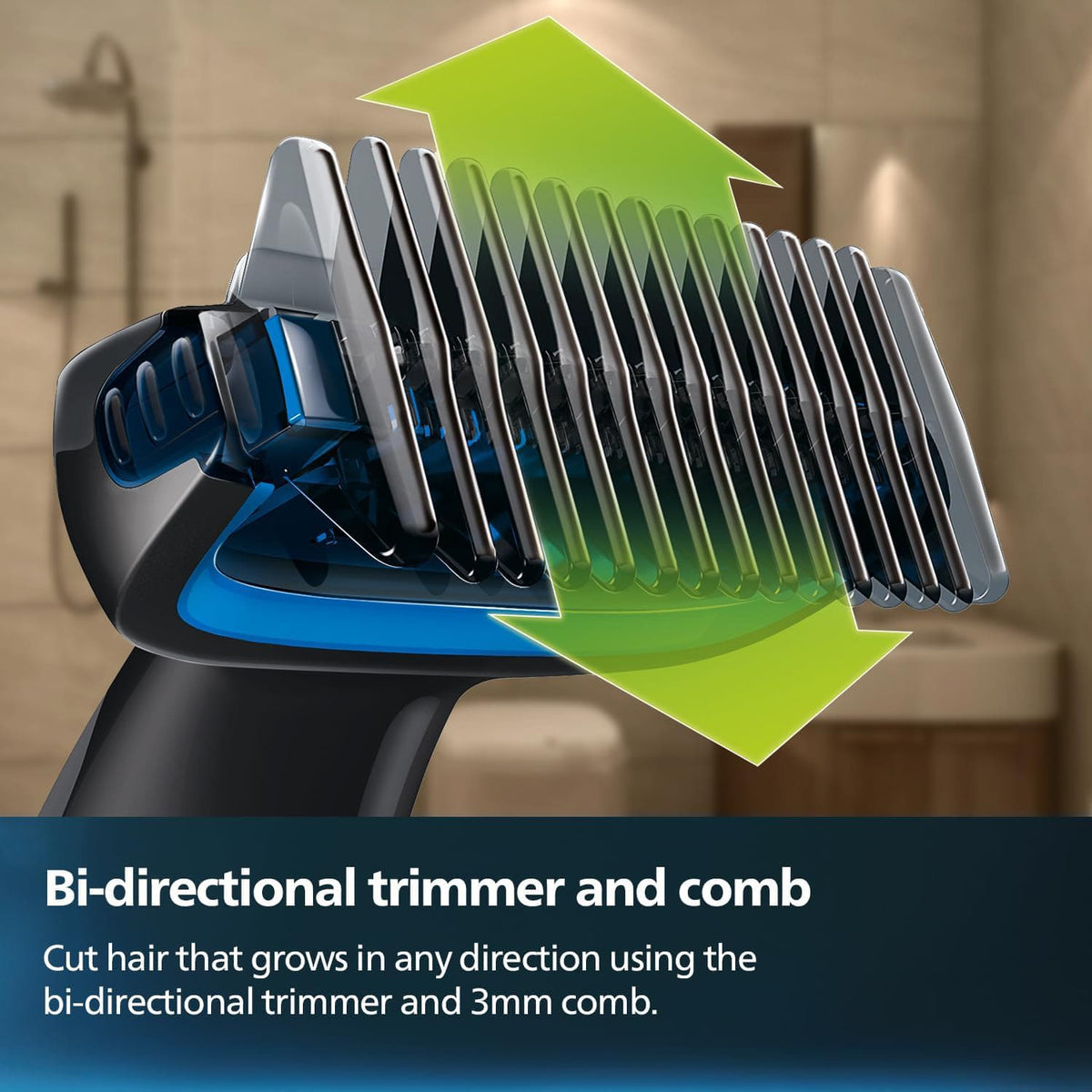 Skin Friendly Showerproof Body Groomer Shaver For Men, Safe For All Body Areas, Including Private Parts BG1025/15 by Philips