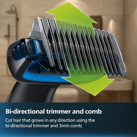 Skin Friendly Showerproof Body Groomer Shaver For Men, Safe For All Body Areas, Including Private Parts BG1025/15 by Philips