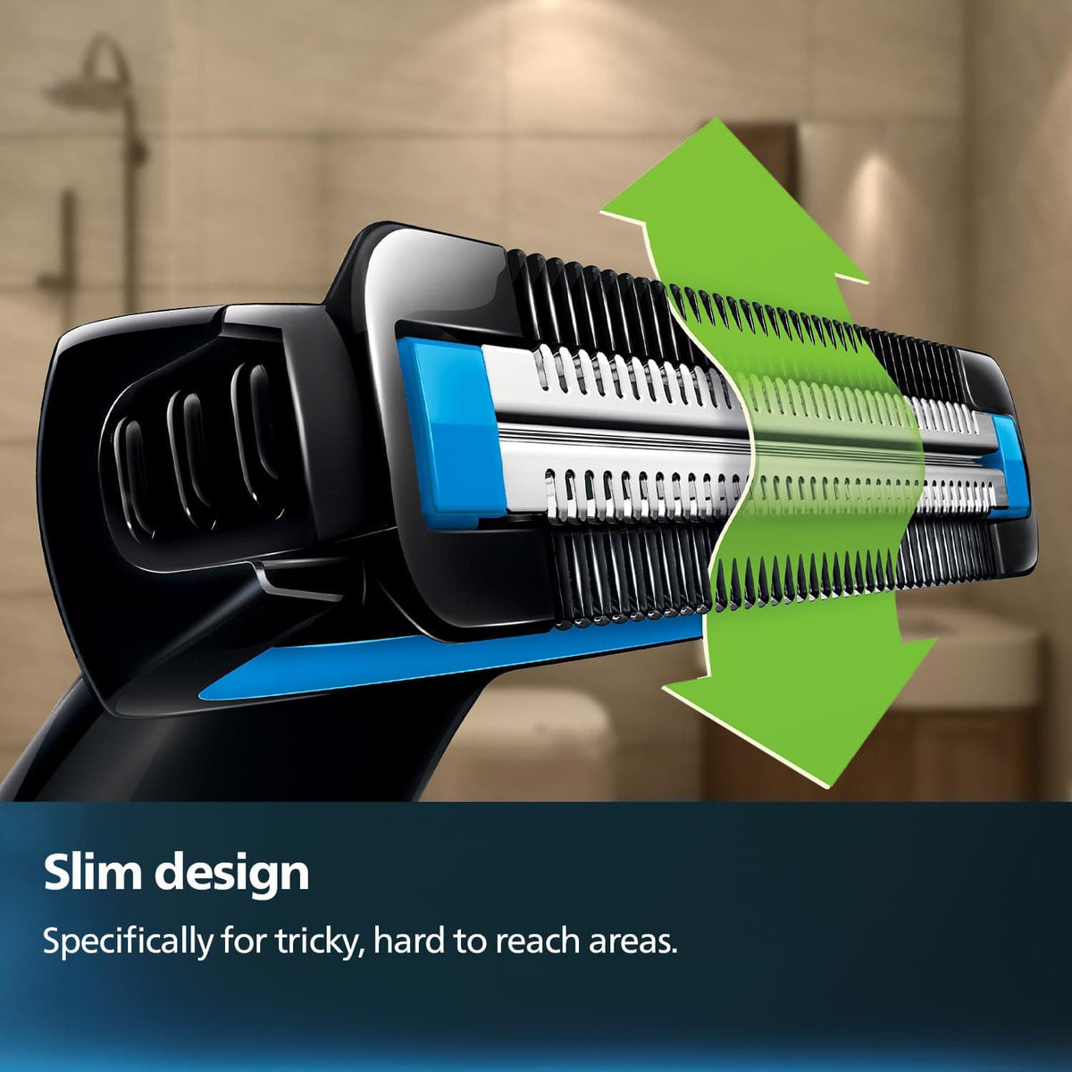 Skin Friendly Showerproof Body Groomer Shaver For Men, Safe For All Body Areas, Including Private Parts BG1025/15 by Philips