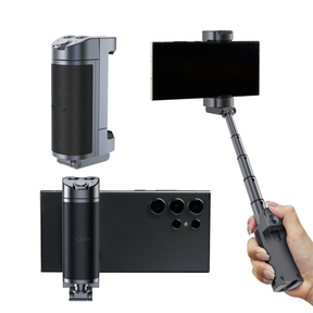 Phone Camera Grip with Bluetooth Remote – One-Handed Shooting Handle for iPhone & Android by Telesin | Phone Grip | SASKA Trading