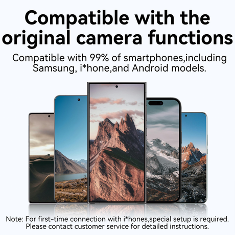 Phone Camera Grip with Bluetooth Remote – One-Handed Shooting Handle for iPhone & Android by Telesin | Phone Grip | SASKA Trading