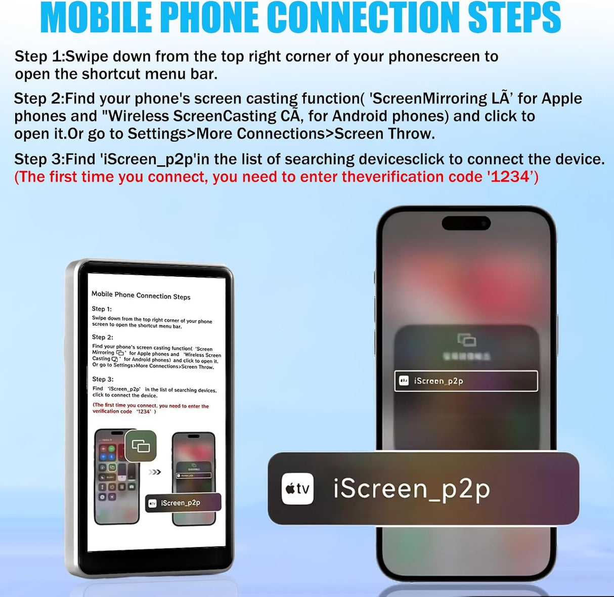 Phone Vlog Selfie Monitor Screen - SASKA Trading