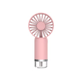 Portable Mini Spray Fan with Mist Humidifier & Type-C Fast Charging – 3 Speed Handheld Cooling Fan - saska uae - saska