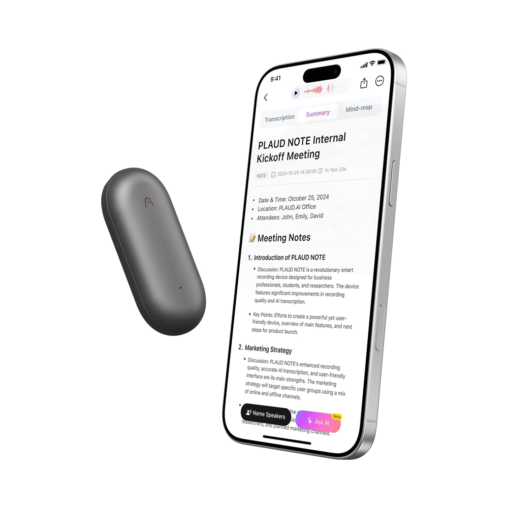PLAUD NotePin AI Voice Recorder by PLAUD.AI | AI Voice