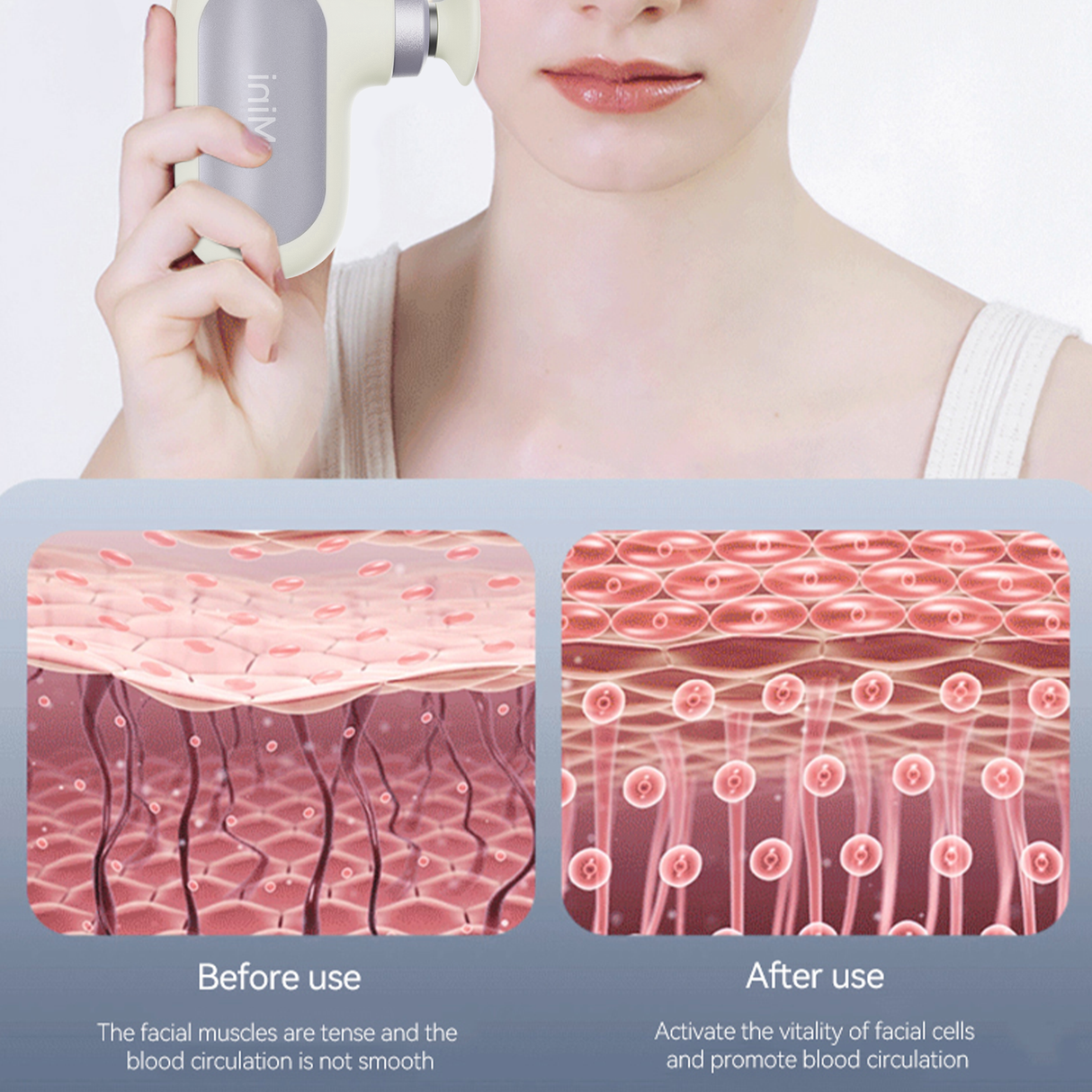 Pocket-Size Mini Electric Massage Gun – Rechargeable Deep Tissue Portable Massager