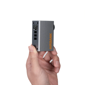 Pocket 2 Pro Mini Electric Bike Pump – 120 PSI Smart Rechargeable Inflator by AIRBANK | Air Pump | SASKA Trading