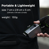 Pocket 2 Pro Mini Electric Bike Pump – 120 PSI Smart Rechargeable Inflator by AIRBANK