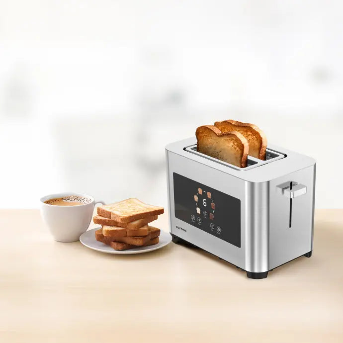 2-Slice Digital Pop-Up Bread Toaster with Smart memory 850W by Porodo - SASKA Trading