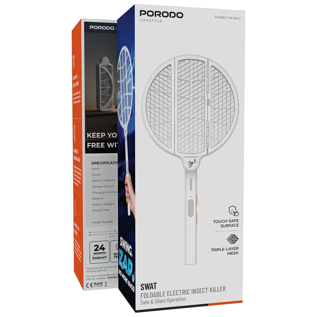 Porodo Swat Foldable Electric Insect Killer - Saska.ae - SASKA