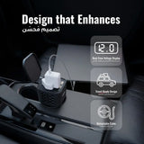 محول طاقة للسيارة DriveStation بقدرة 200 واط – مخرج AC مع كابل Type-C قابل للسحب بطول 70 سم من Porodo