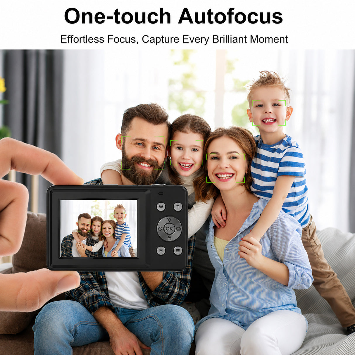 48MP Dual-Screen Mini Digital Camera with 4K Video, 18X Zoom & Autofocus by Porodo