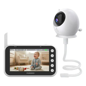 Lumi Baby Smart Monitor with Camera and Display Screen with 4.3" Screen Monitor by Porodo - saska - saska.ae