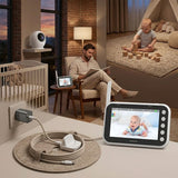 Lumi Baby Smart Monitor with Camera and Display Screen with 4.3" Screen Monitor by Porodo