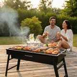 شواية فحم محمولة للطهي في الهواء الطلق، تصميم قابل للطي من Porodo