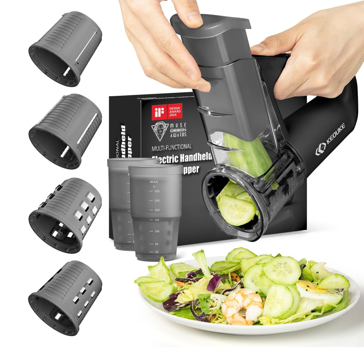 Portable Cordless Vegetable Slicer