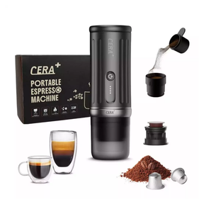 Portable Electric Espresso Machine 13500mAh Rechargeable, Self-Heating, 22-Bar Pressure, PCM03S Fast USB-C Charging – by CERA+ | SASKA Trading