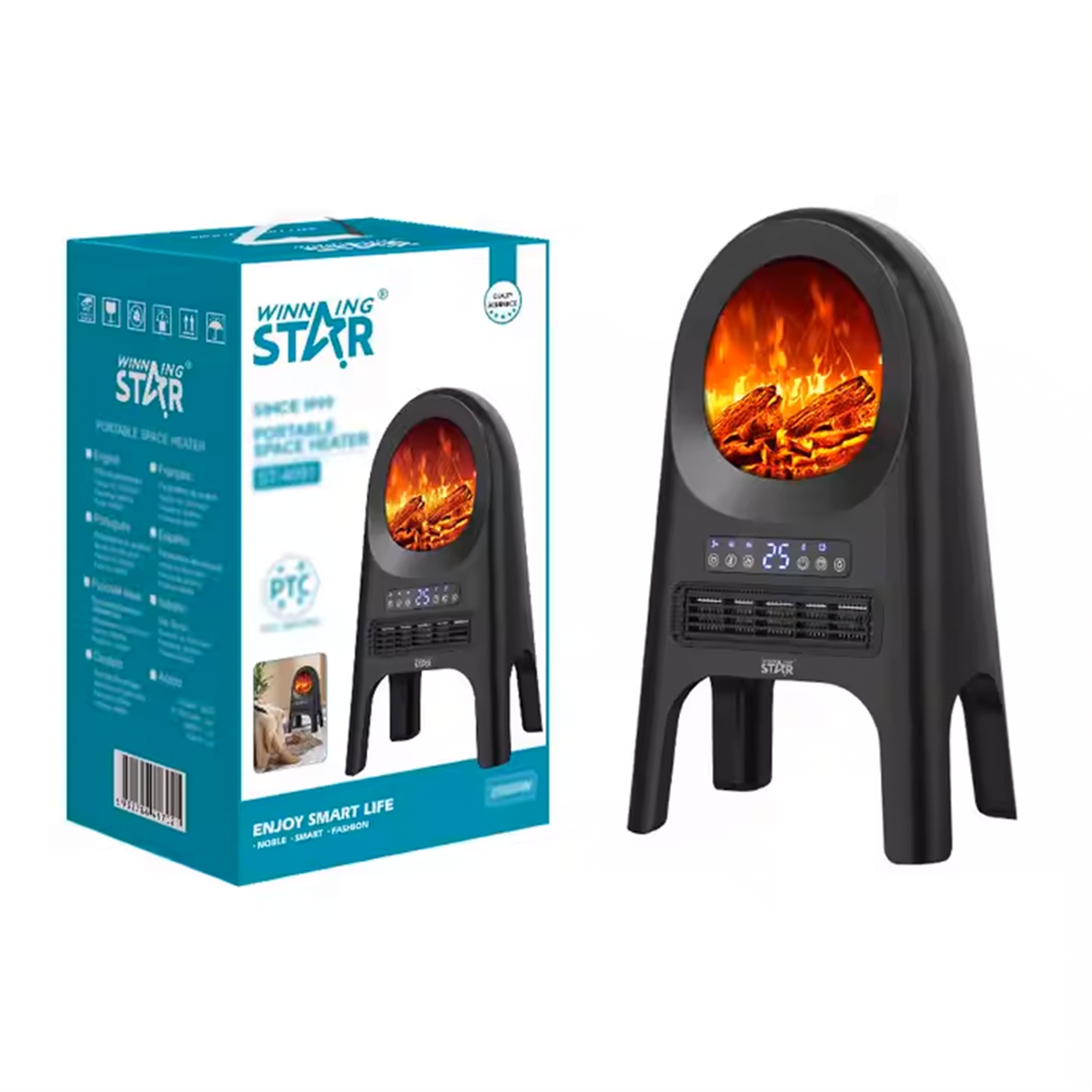 Portable Fan Heater ST-4091 Fast Heat 2000W by WINNING STAR - SASKA Trading