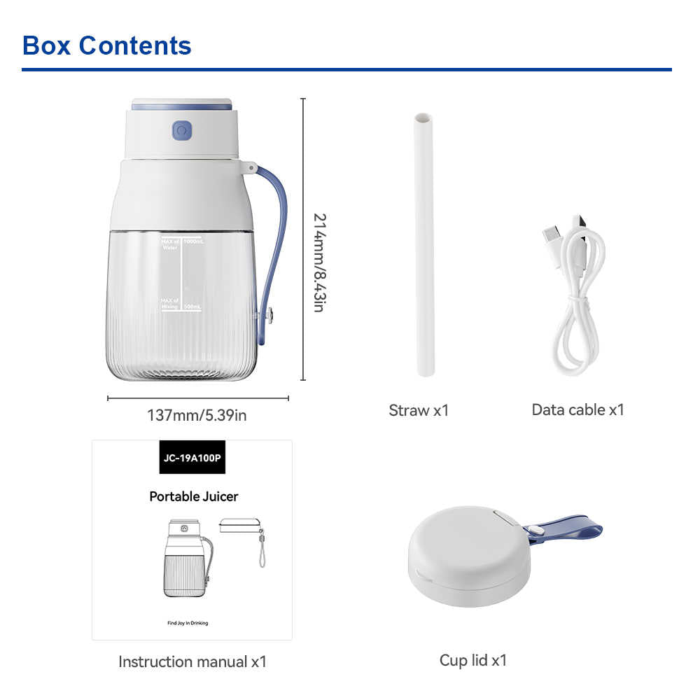 Portable Juice Blender Machine 1L - SASKA Trading