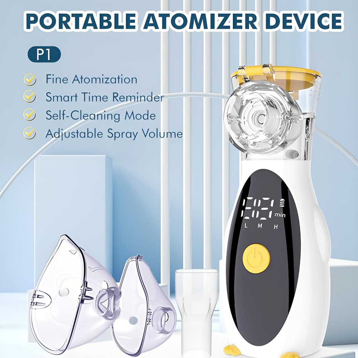 Portable Mini Mesh Nebulizer P1 | Nebulizer | Buy Now at SASKA Trading