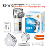 Portable Rechargeable Mesh Nebulizer TZ-W12 – Quiet Handheld Inhalation Device with Digital Display