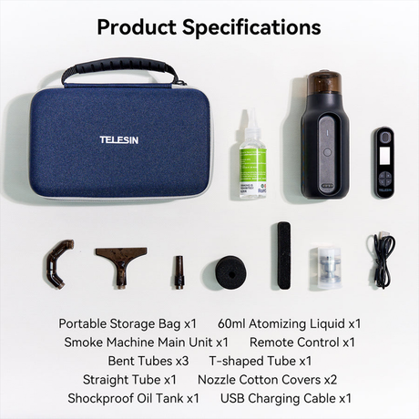 Portable Smoke Machine C40 by TELESIN | Fog Machine | SASKA Trading