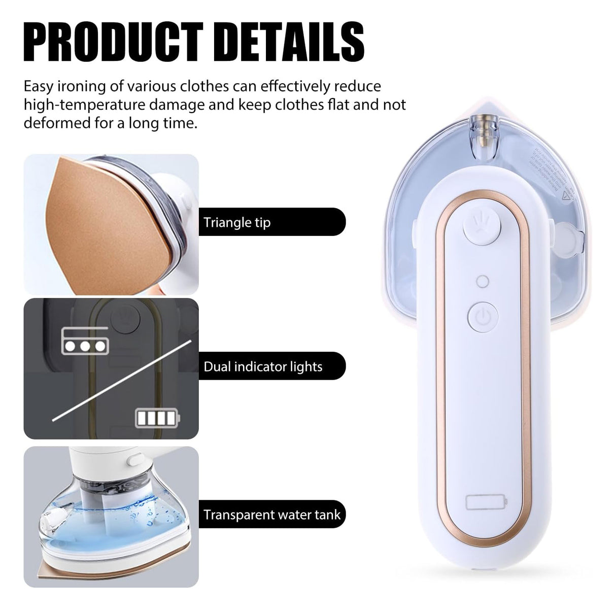 Travel friendly Portable Mini Electric Steam Iron YTJ-01  Steam Iron SASKA Trading