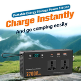 Volt Mate 150W Mini Portable Power Station with AC Outlet, 27000mAh Lithium Power Bank by Blue Fire