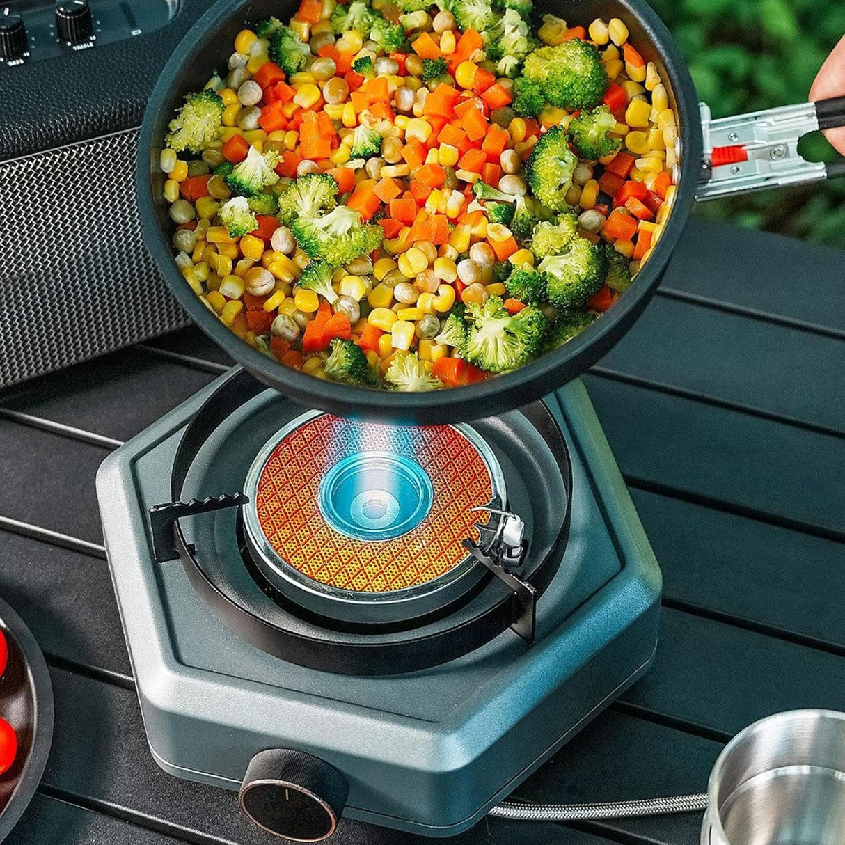 Powerful 7.8KW Gas Stove – Portable Gas Cooker for Outdoor Cooking, Hiking & Picnics by Taku Murano
