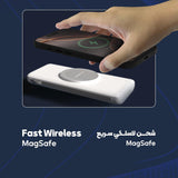 4 in 1 Wireless Power Bank Station 10000mAh*4 with Built-In Cable PD 20W and Magsafe 15W by Powerology