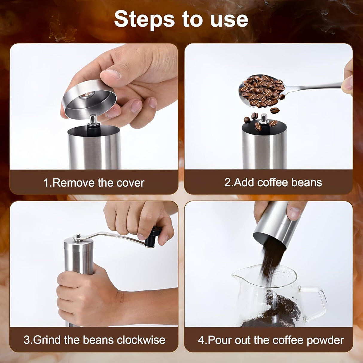 Premium 9-Piece Travel Pour Over Coffee Maker Set with 6-Gear Grinder, Digital Scale & Carry Case – 600ml Black