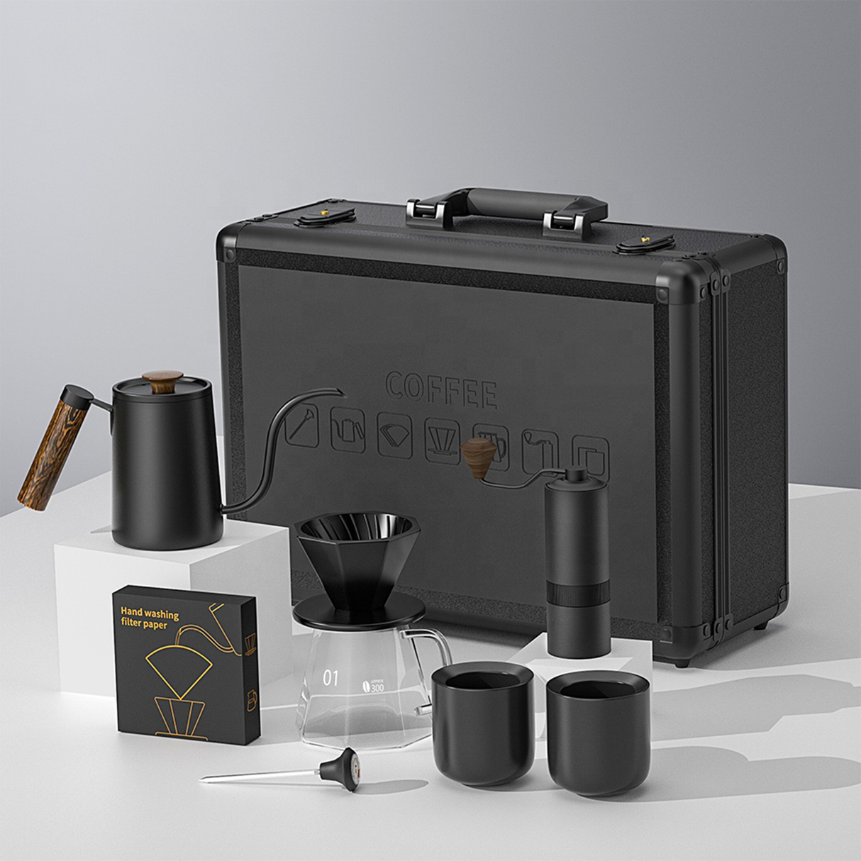 Premium Coffee Hand Brewing Set with Precision Scale | v60 coffee set | Buy Now at SASKA Trading