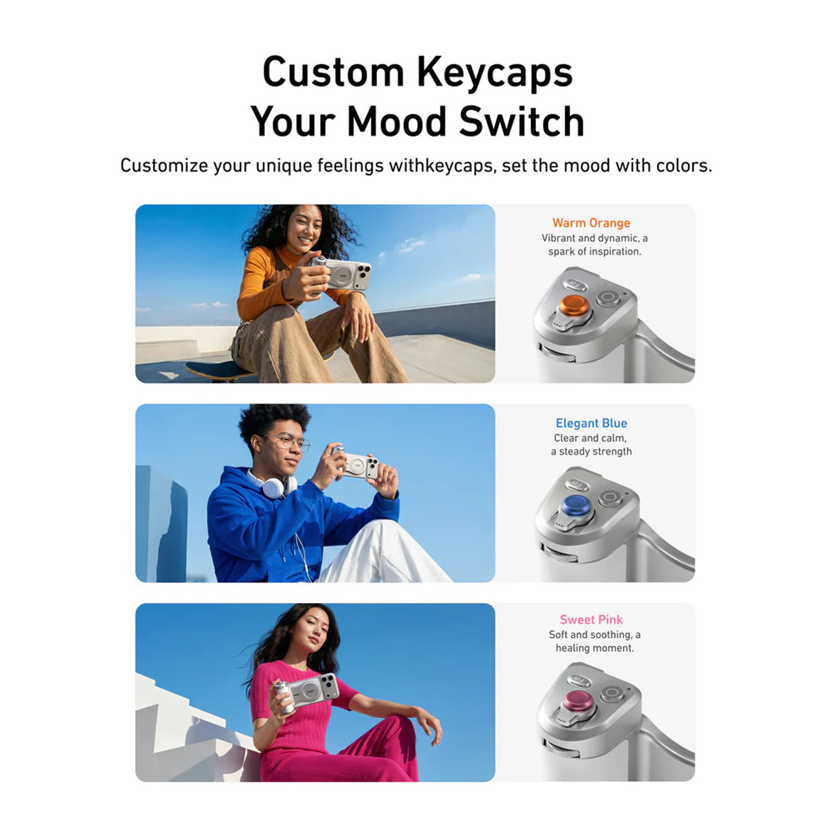 Magnetic Pro Shot Imaging Camera Grip for iPhone by Telesin