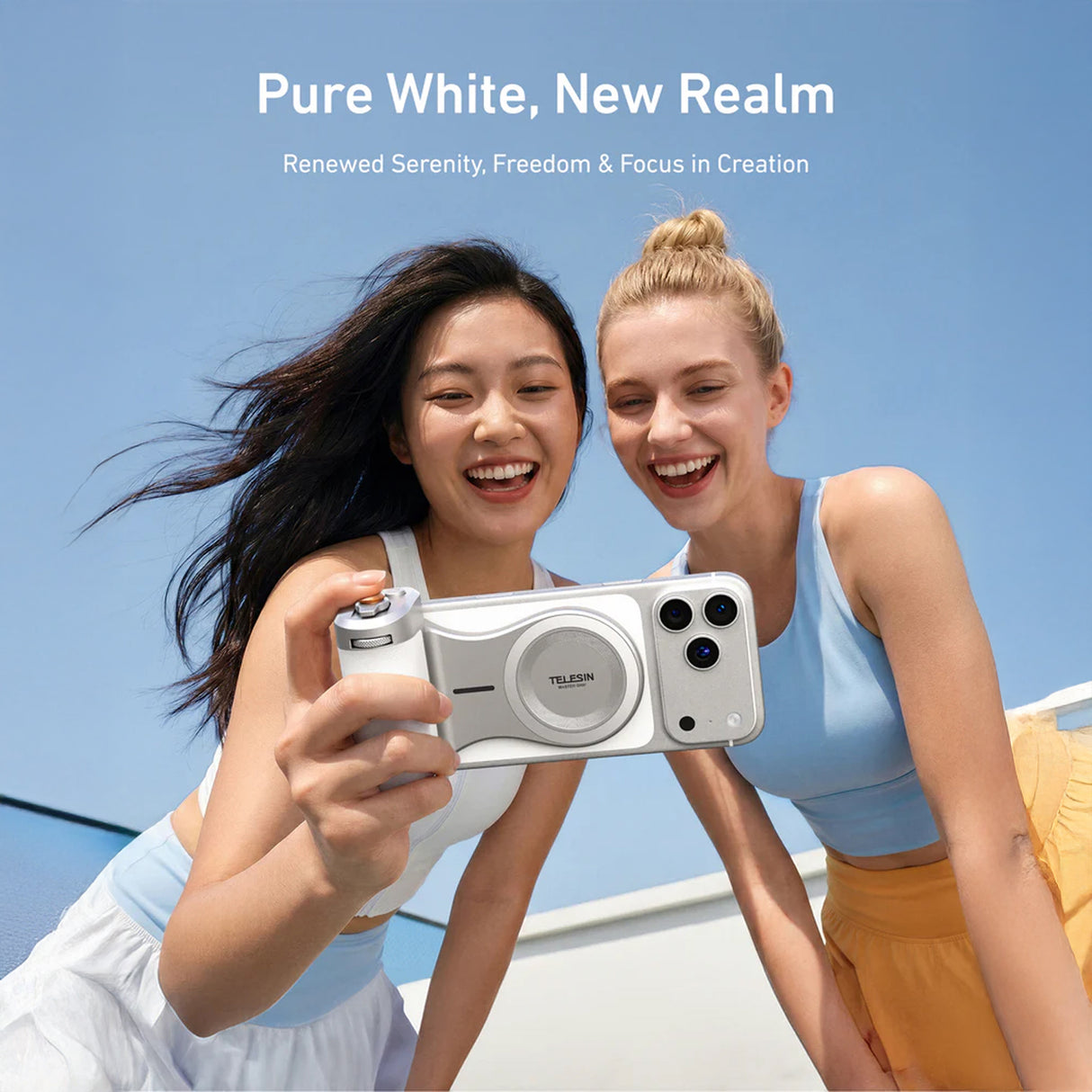 Magnetic Pro Shot Imaging Camera Grip for iPhone by Telesin