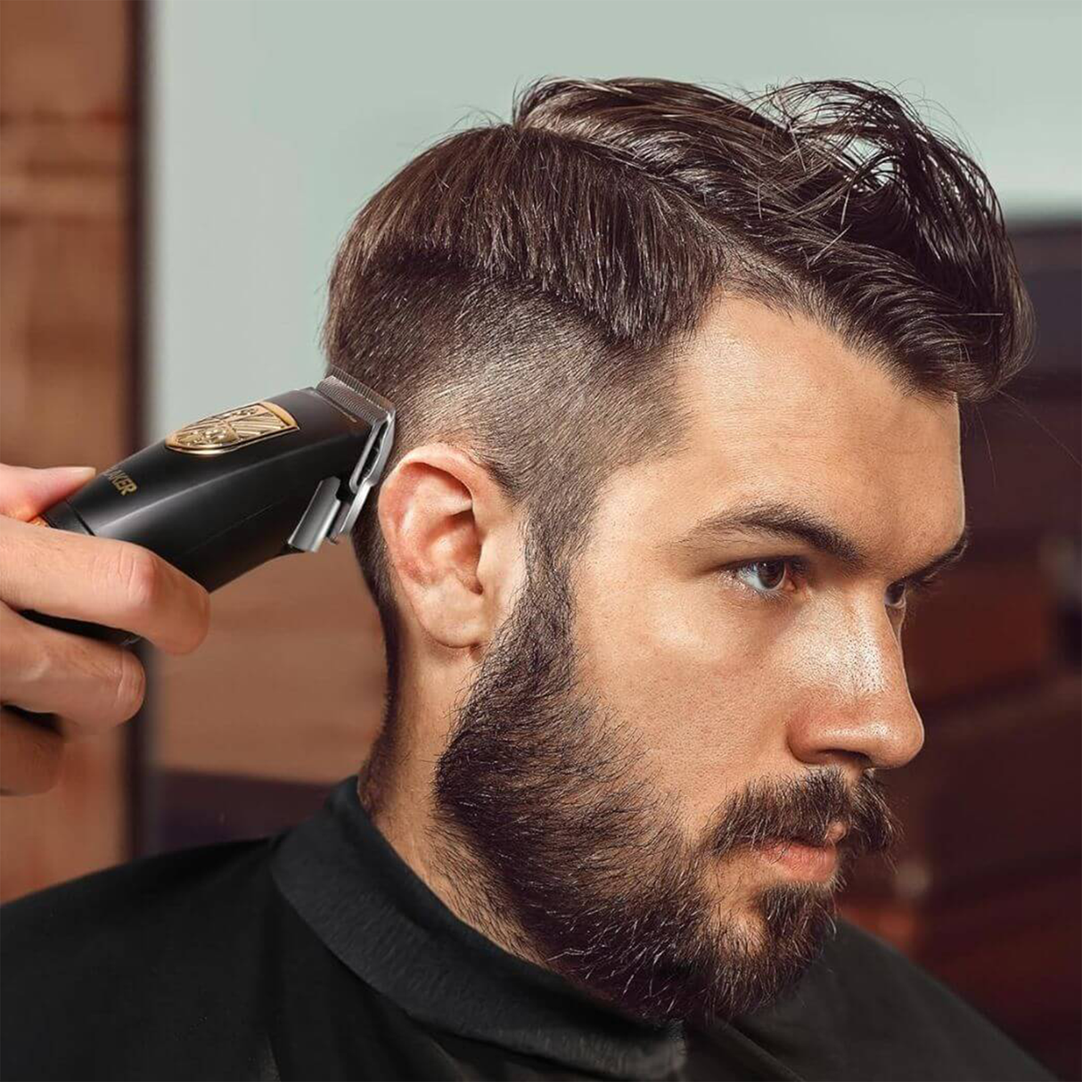 Professional Cordless Hair Clipper and Trimmer Kit for Men by GLAKER