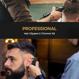 Professional Cordless Hair Clipper and Trimmer Kit for Men by GLAKER
