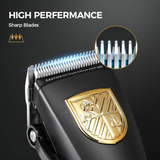 Professional Cordless Hair Clipper and Trimmer Kit for Men by GLAKER